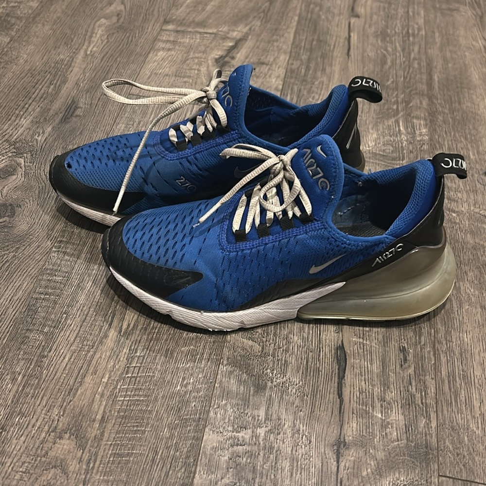 Nike Air 70 Youth Athletic Blue and Black Shoes